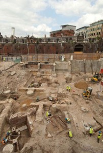 The Tudor pub is buried under this building